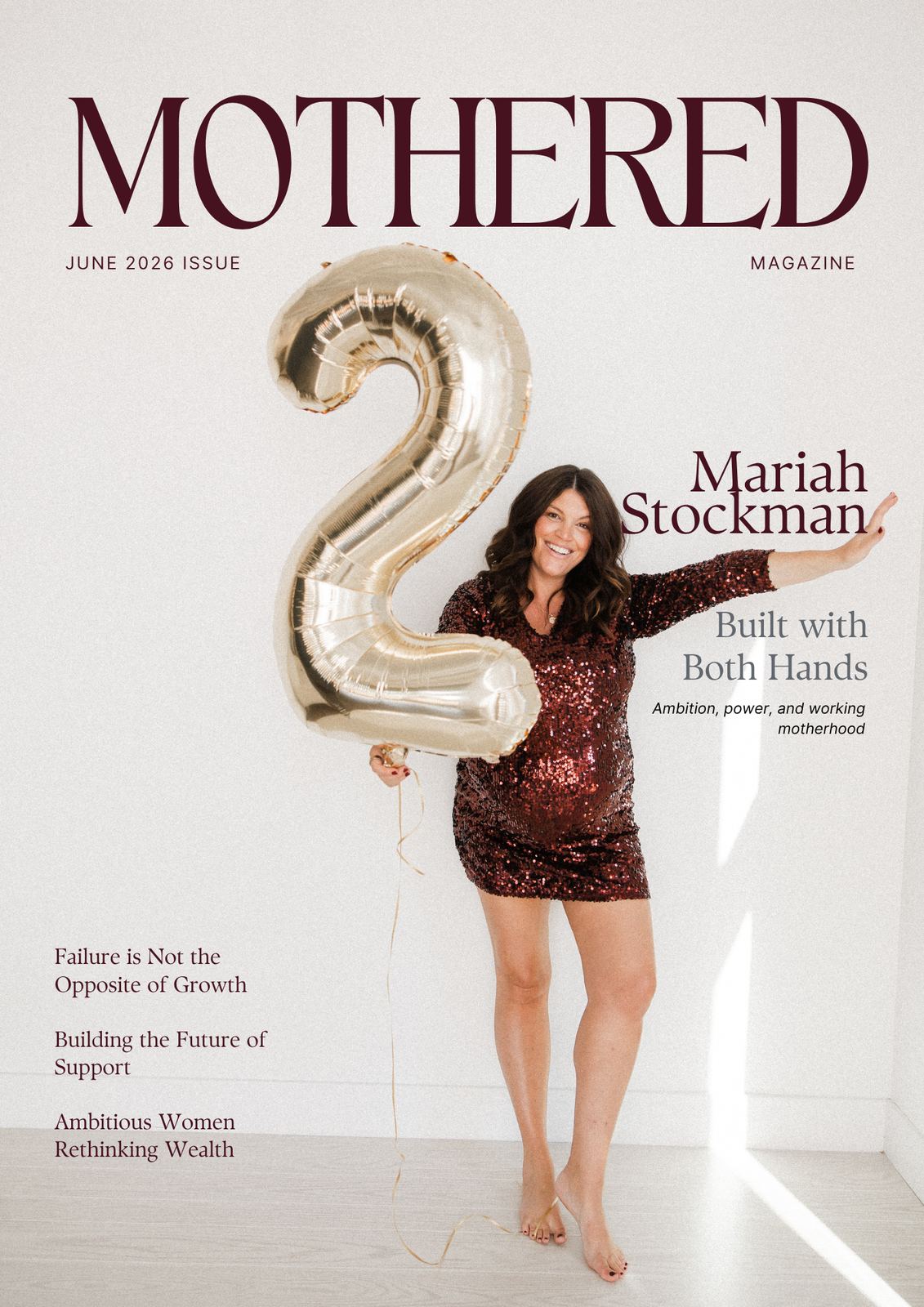 Mothered Magazine June 2026 cover, Built with Both Hands