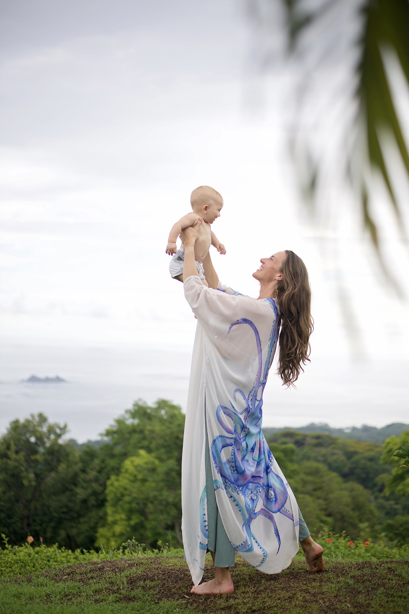 Alex Freyer with her son